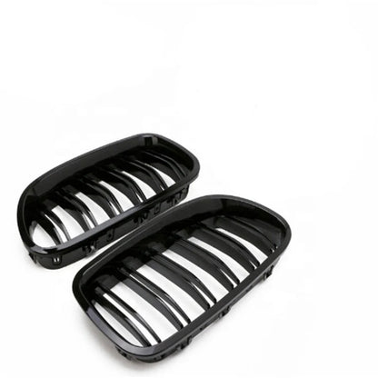 Replacement Gloss Black Double Slat Kidney Grille for F10 5 Series BMW