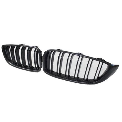 Carbon Fiber Double Slat Kidney Grille for F32 / F33 / F36 / F80 / F82 BMW 4 Series M3 M4