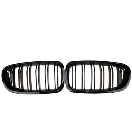 Replacement Gloss Black Double Slat Kidney Grille for F10 5 Series BMW