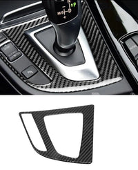 Carbon Fiber Gearshift Panel Cover Interior Trim for F30 / F32 BMW 3 Series 4 Series