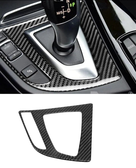 Carbon Fiber Gearshift Panel Cover Interior Trim for F30 / F32 BMW 3 Series 4 Series