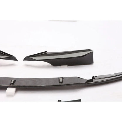 4 Piece M Style Carbon Fiber Style ABS Plastic Front Lip for F30 3 Series