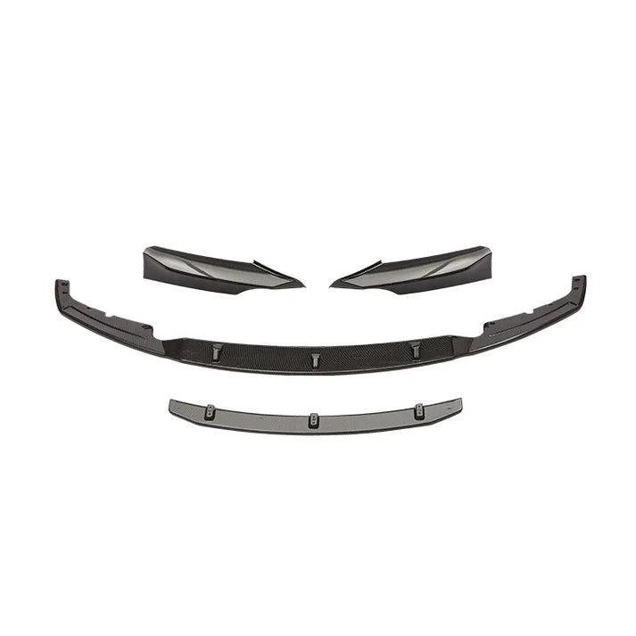 4 Piece M Style Carbon Fiber Style ABS Plastic Front Lip for F30 3 Series