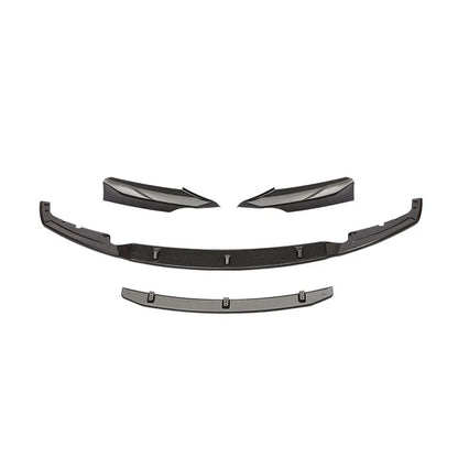 4 Piece M Style Carbon Fiber Style ABS Plastic Front Lip for F30 3 Series