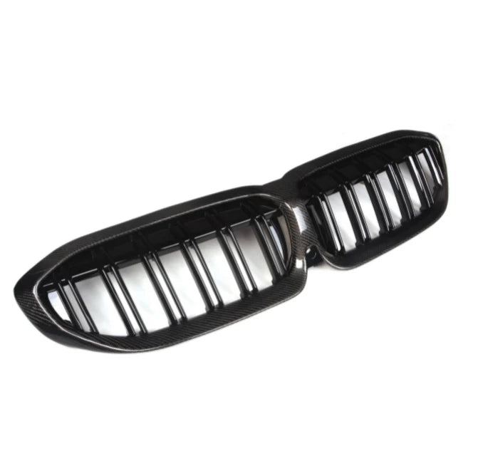 Carbon Fiber Double Slat Front Grille For G20 / G28 BMW 3 Series 330i M340i