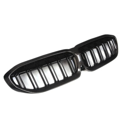 Carbon Fiber Double Slat Front Grille For G20 / G28 BMW 3 Series 330i M340i