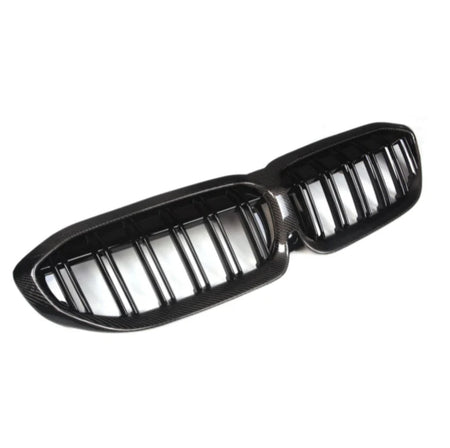 Carbon Fiber Double Slat Front Grille For G20 / G28 BMW 3 Series 330i M340i