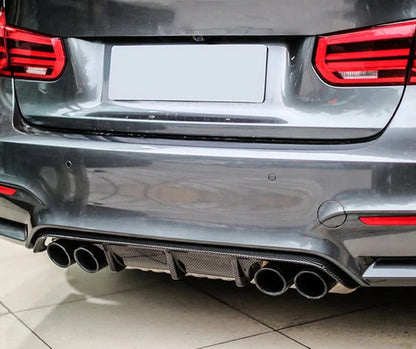 M Performance Style Carbon Fiber Rear Diffuser for F80 / F82 BMW M3 M4