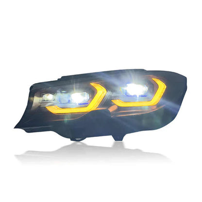 Dual Color Changing Yellow / White M3 Style Laser Headlights for G20 Pre LCI 2019-2022