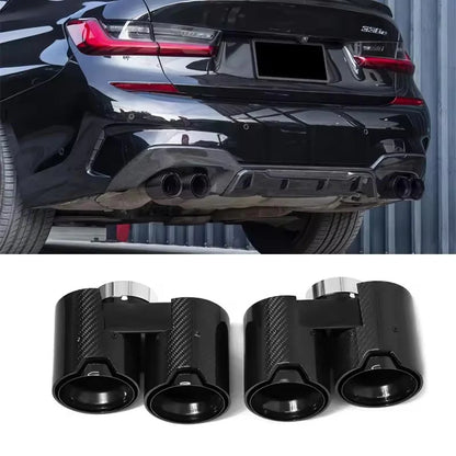 M Performance Quad Exhaust Tips for G20 330i & 330E / G22 430i / G42 230i
