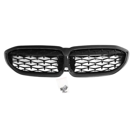 Carbon Fiber Diamond Front Grille For G20 G28 3 Series 330i M340i