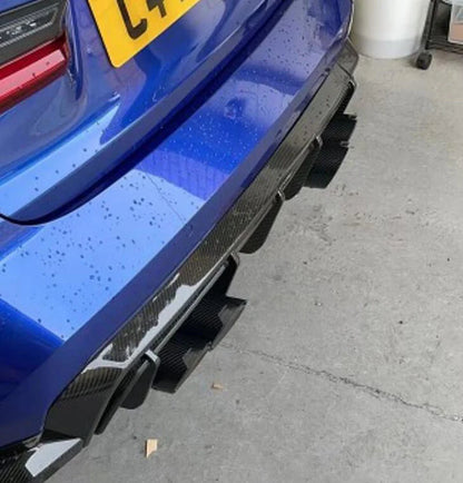 M Performance Style Stainless Steel Carbon Fiber Exhaust Tips for G80 / G82 M3 M4 BMW