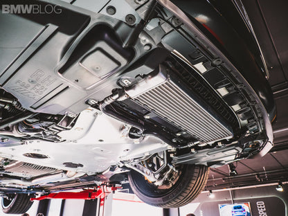 BMW M8 F91 F92 F93 oil cooler under carriage cover