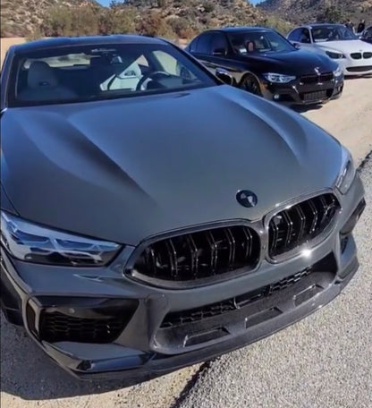 BMW Front Bumper in-lay Manhart Style M8 F91 F92 F93 Dry Carbon fibre