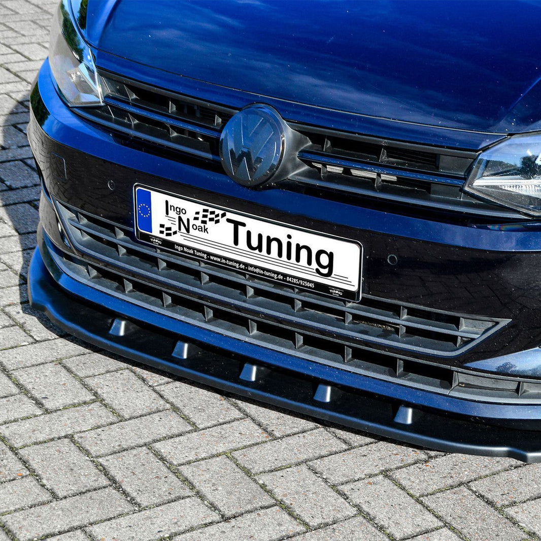 Ingo Noak Volkswagen Polo Mk6 Aggressive Front Splitter In Matte Black