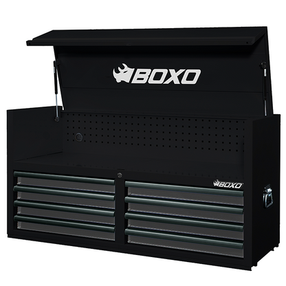 BOXO 53" 8 Drawer Top Box with Drawer Trim Pack - Black Body & Trim Colour Options