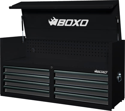 BOXO 53" 8 Drawer Top Box with Drawer Trim Pack - Black Body & Trim Colour Options