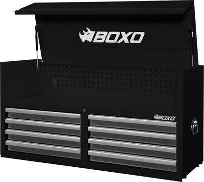 BOXO 53" 8 Drawer Top Box with Drawer Trim Pack - Black Body & Trim Colour Options