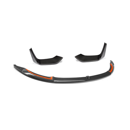 MHC+ BMW M3/M4 Performance Style Front Splitter In Gloss Pre Preg Carbon Fibre (F80/F82/F83)