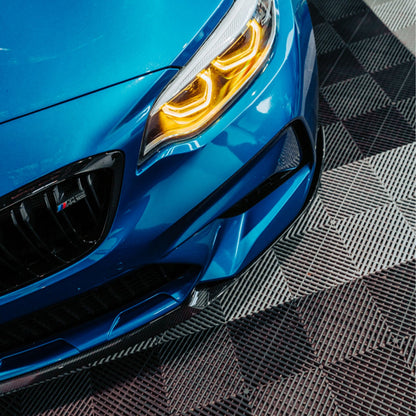 MHC+ BMW M2 Competition Performance Style Front Splitter In Gloss Pre Preg Carbon Fibre (F87C)