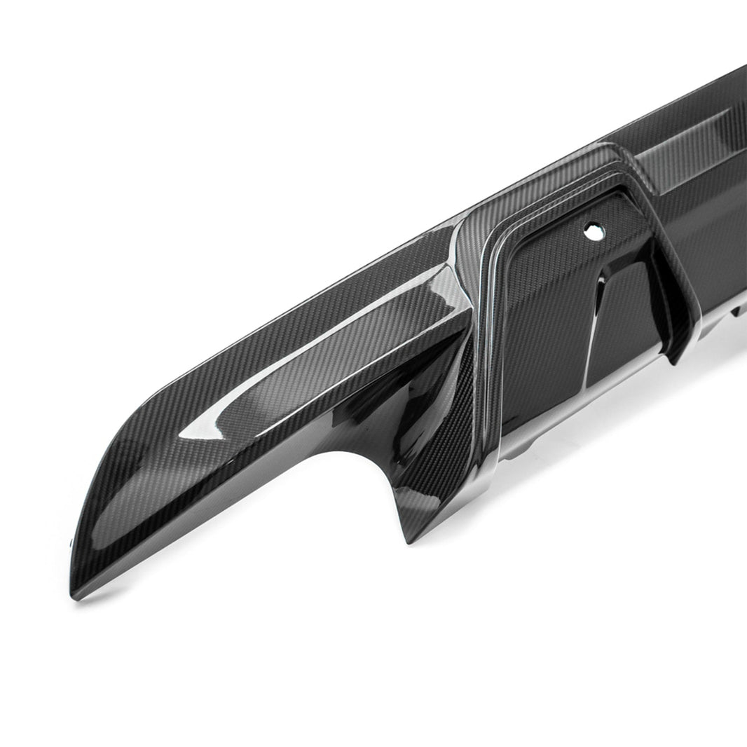 MHC+ BMW F95 X5M & F96 X6M LCI OEM Style Rear Diffuser In Pre Preg Carbon Fibre