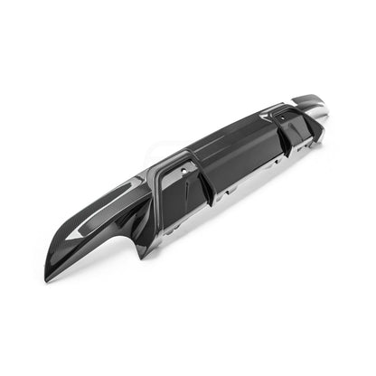 MHC+ BMW F95 X5M & F96 X6M LCI OEM Style Rear Diffuser In Pre Preg Carbon Fibre