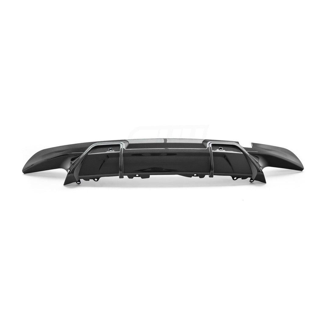 MHC+ BMW F95 X5M & F96 X6M LCI OEM Style Rear Diffuser In Pre Preg Carbon Fibre