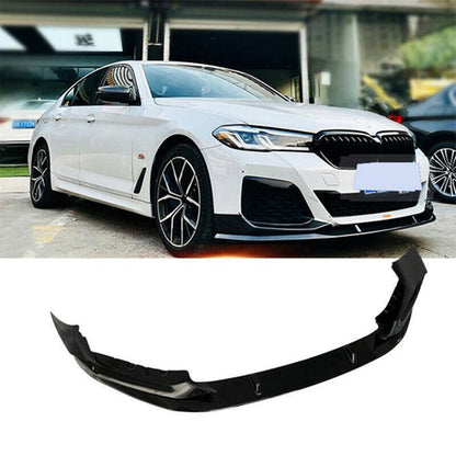 MHC Black BMW G30 & G31 5 Series LCI Performance Style Front Splitter In Gloss Black