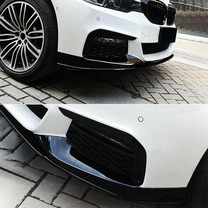 MHC Black BMW G30 & G31 5 Series Pre-LCI Performance Style Front Splitter In Gloss Black