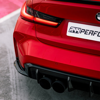 MHC+ BMW M3/M4 OEM Style Rear Diffuser In Pre Preg Carbon Fibre (G80/G81/G82/G83)