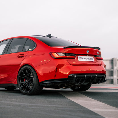 MHC+ BMW M3/M4 OEM Style Rear Diffuser In Pre Preg Carbon Fibre (G80/G81/G82/G83)