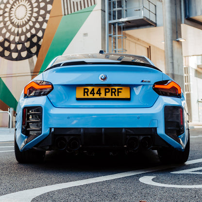 MHC+ BMW M2 G87 OEM Style Rear Diffuser In Pre Preg Gloss Carbon Fibre (G87)
