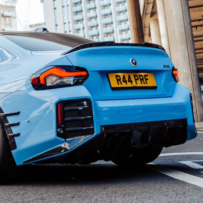 MHC+ BMW M2 G87 OEM Style Rear Diffuser In Pre Preg Gloss Carbon Fibre (G87)