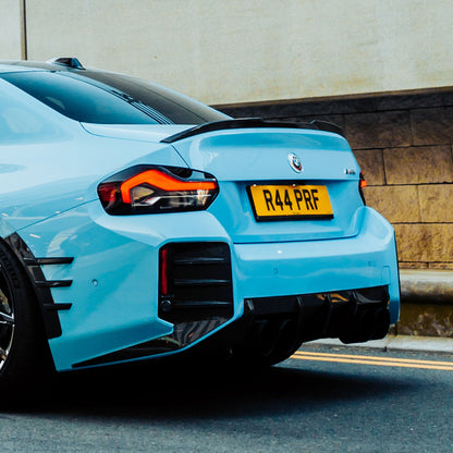 MHC+ BMW M2 G87 OEM Style Rear Diffuser In Pre Preg Gloss Carbon Fibre (G87)