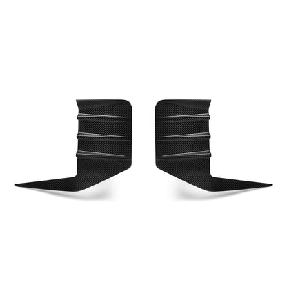 MHC+ BMW M2 G87 Performance Style Rear Rear Bumper Inserts In Pre Preg Gloss Carbon Fibre (G87)
