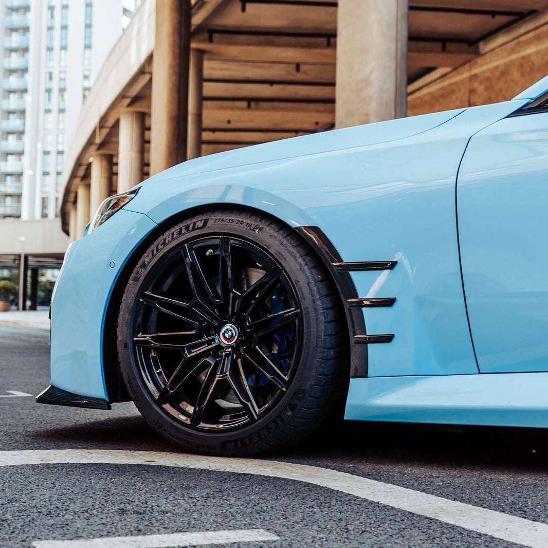 MHC+ BMW M2 G87 Performance Style Front Side Fender Trims In Pre Preg Gloss Carbon Fibre (G87)