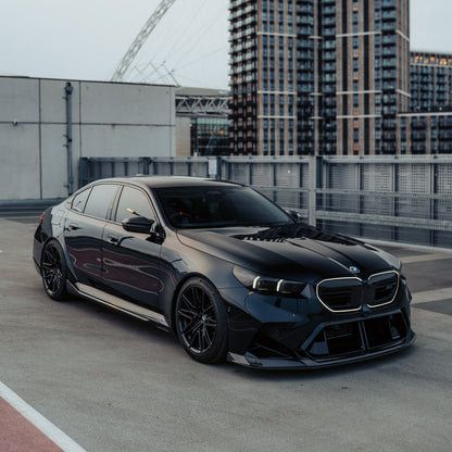 MHC+ BMW G90 & G99 M5 SP90 Front Splitter In Gloss Pre Preg Carbon Fibre
