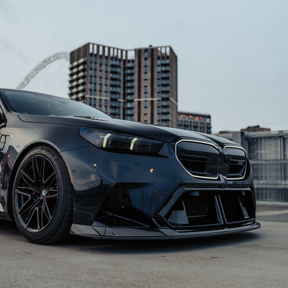 MHC+ BMW G90 & G99 M5 SP90 Front Splitter In Gloss Pre Preg Carbon Fibre