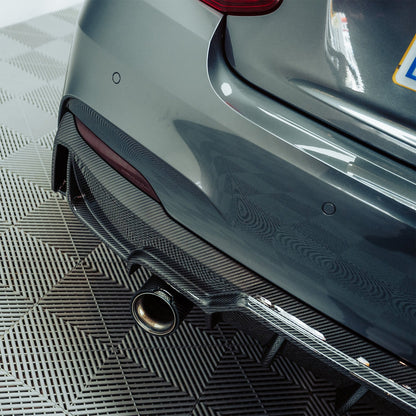 MHC+ BMW F22/F23 M235i & M240i Ultra Aggressive Style Rear Diffuser In Pre Preg Carbon Fibre