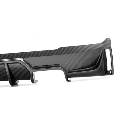 MHC+ BMW F22/F23 M235i & M240i Ultra Aggressive Style Rear Diffuser In Pre Preg Carbon Fibre