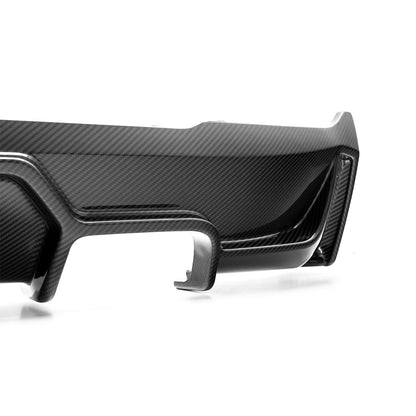 MHC+ BMW F22/F23 M235i & M240i Ultra Aggressive Style Rear Diffuser In Pre Preg Carbon Fibre