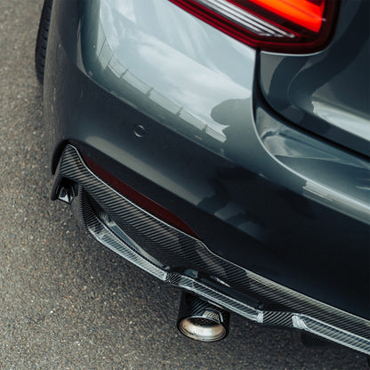 MHC+ BMW F22/F23 M235i & M240i Ultra Aggressive Style Rear Diffuser In Pre Preg Carbon Fibre