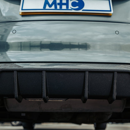 MHC+ BMW F22/F23 M235i & M240i Ultra Aggressive Style Rear Diffuser In Pre Preg Carbon Fibre