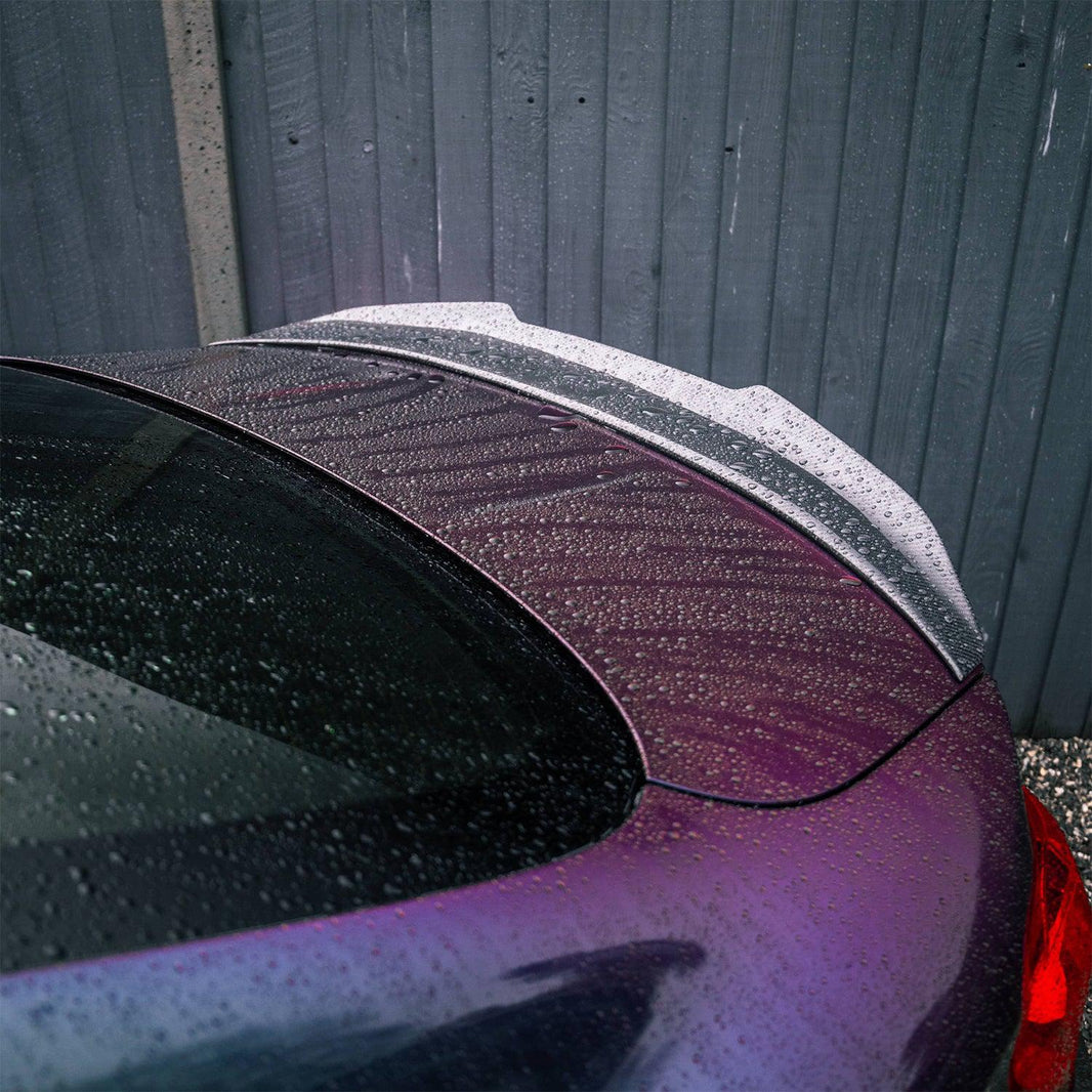 MHC+ BMW M4 Ducktail Style Spoiler Lip In Gloss Pre Preg Carbon Fibre (F82)