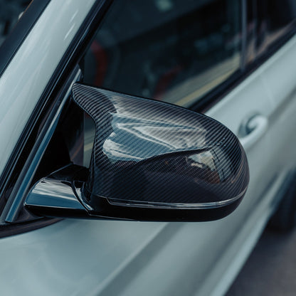 MHC+ BMW X Series Wing Mirror Covers In Pre Preg Carbon Fibre (F97 X3M, F98 X4M, F95 X5M & F96 X6M)