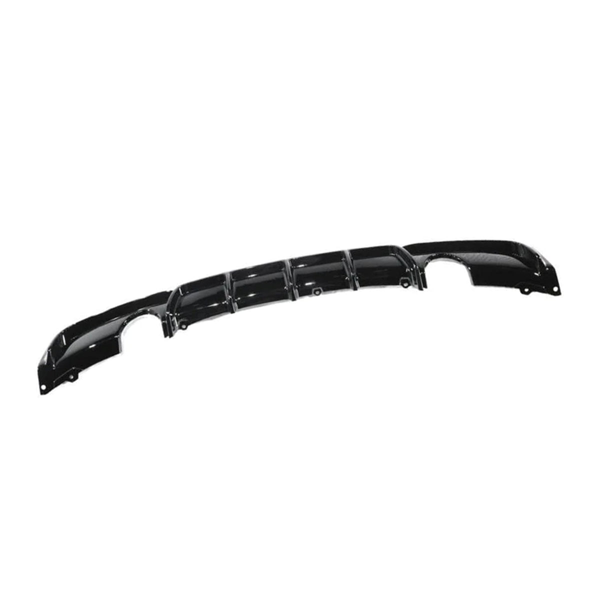 Black Rear Diffuser MHC Black BMW 335i/340i Performance Style Rear Diffuser In Gloss Black ...