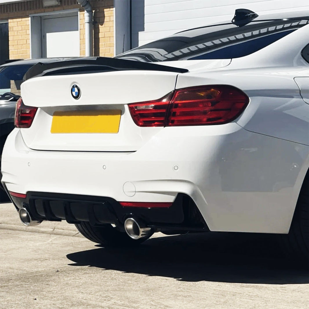 MHC Black BMW F32 4 Series M4 Style Rear Spoiler In Gloss Black