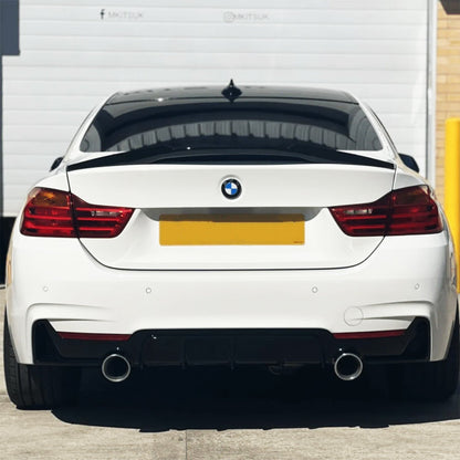 MHC Black BMW F32 4 Series M4 Style Rear Spoiler In Gloss Black
