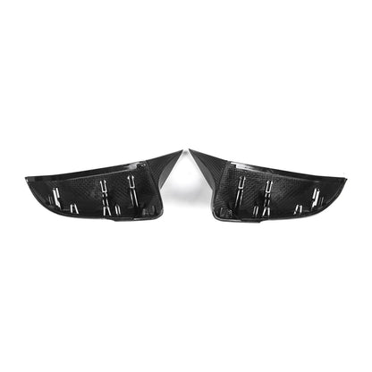 MHC+ BMW M Style Wing Mirror Covers In Pre Preg Carbon Fibre (F40/F44/G29/A90 Supra)