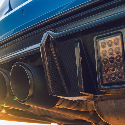 MHC+ BMW M3/M4 DF1 LED Rear Diffuser In Gloss Pre Preg Carbon Fibre (G80/G81/G82/G83)